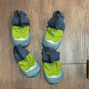 RuffWear Dog Boots - Blue and Green